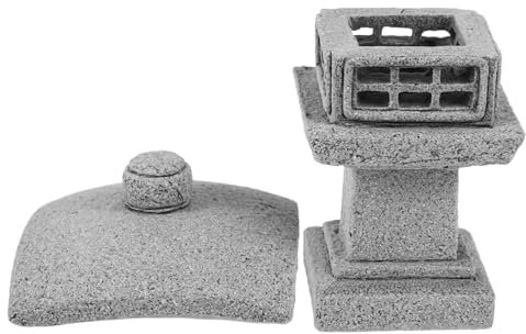 Cabilock Miniatur Pavillon Statue Aus Bluestone Garten Deko Figur Mikro Landschaftsornament Für Teegarten Zierde Für Blumenbeet Und Aquarium Leicht Langlebig Klassisches Design Für Jeden