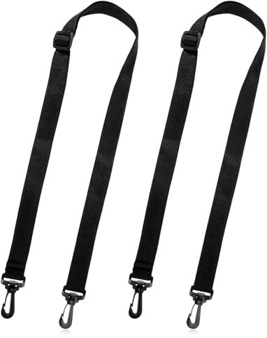 2 Stück Verstellbarer Schultergurt, Ersatz Schultergurte, Verstellbare Gurte Mit Clips, Ersatz-Schultergurte Für Taschen, Taschengurt-Ersatz Für Wasserflaschenträger-Schultertasche (Schwarz)