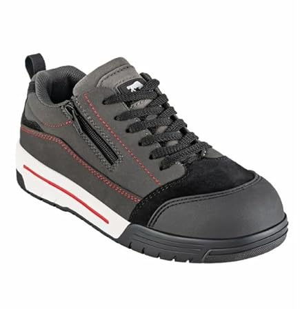Bullstar Sicherheitsschuh JUMPX S1P (Farbe grau/schwarz, Größe 40, Weite 10, Unisex, mit Stahlkappe, atmungsaktiv, rutschhemmend, Arbeitsschuhe, Schutzschuhe) 2664-0-100-40
