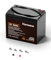 Humsienk Batterie au lithium LiFePO4 12 V, 100 Ah, 100 A BMS, 15 000 décharges profondes avec protection contre la surchauffe, remplacement parfait pour les batteries plomb-acide pour camping-cars