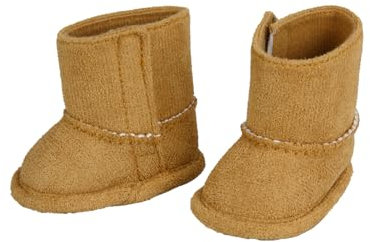 Heless 544 - Stiefel für Puppen, in Braun und in Wildleder-Optik, für Puppen und Kuscheltiere der Größe 38-45 cm