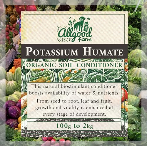Allgood Farm Potassium Humate Organic Soil Conditioner - Soluble Humic and Fulvic Acid Flake (500g)