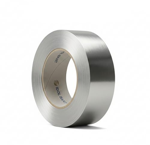 Aluminium Foil Tape (45mm x 20m), Heat Resistant Tape, Highly Adhesive Aluminium Foil Tape, Silver Insulation Tape, Waterproof Aluminium Tape for HVAC, Duct Work, Heating & Ventilation (1 Piece)