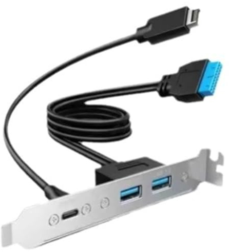Comphic Front Panel Adapter 20Gbps USB3.2 Gen2x2, USB-C/USB to USB3.2 Type-E Key-A 20Pin& 19Pin Connectors