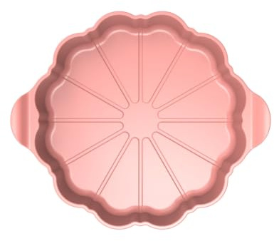 COOKUT, Le Formidable Tortenplatte mit Tortenschneider, 29 cm, Marshmallow, Rosa