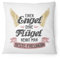 Fashionalarm Kissen Einen Engel ohne Flügel nennt man beste Freundin - 40x40 cm mit Füllung | Geburtstag Geschenk Idee Spruch beste Freunde, Farbe:weiß