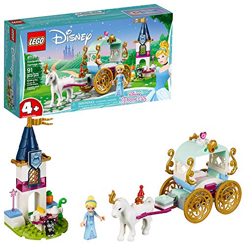 LEGO l Disney Cinderella’s Carriage Ride 41159 4+ Building Kit , New 2019 (91 Piece)