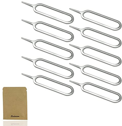 10 Pcs SIM Card Ejector Removal Tool Pin for all Models iPhone, iPods&iPad, Samsung Galaxy, LG, Huawei