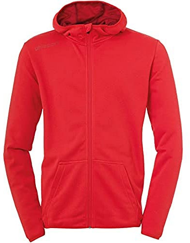 uhlsport Kinder Essentielle Hood Jacke, rot, 164