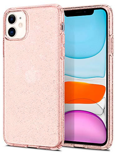 Spigen Liquid Crystal Glitter, Designed for iPhone 11 Case (2019) - Rose Quartz