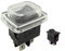 Einbau Wippschalter 19 x 13 mm, mit Wasserdichte Abdeckung, (4 Pin) EIN-AUS 250V (1)