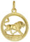 trendor Sternzeichen Löwe 333 Gold Anhänger Ø 16 mm modischer Tierkreiszeichen Anhänger aus Echtgold für Damen und Herren, elegante Geschenkidee, 39000-08