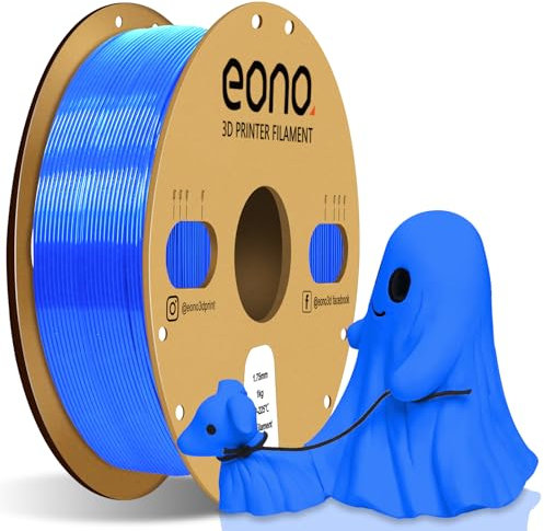 EONO Blau PLA Filament 1,75 mm, 3D Drucker Filament PLA 1kg (2.2lbs), Maßgenauigkeit +/- 0.03mm 3D Druck Filament, PLA Blau
