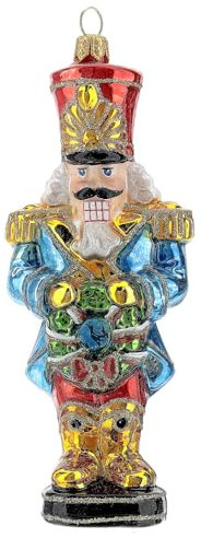 Holyart Casse-Noisette Noël décoration Verre soufflé pour Sapin