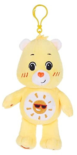 Glücksbärchis Care Bears Bagclip Plüsch Schlüssel-Anhänger 6 versch. Figuren, 14 cm ORIGINAL Kuscheltier - Unlock The Magic - super weicher Teddybär für Ranzen Rucksack Tasche (Sonnenscheinbärchi)