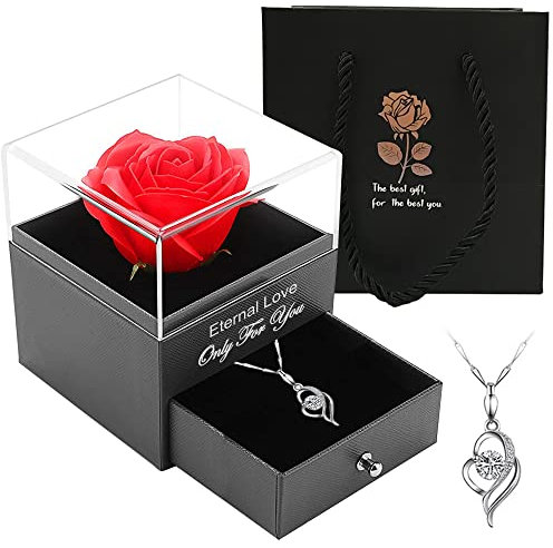 Geschenke für Frauen Weihnachten,Geburtstagsgeschenk für Frauen,Valentinstag Rosen schmuck Geschenk für Sie,Geschenke zum Muttertag schmucksets für damen,beste freundin geschenke,geschenkset frauen