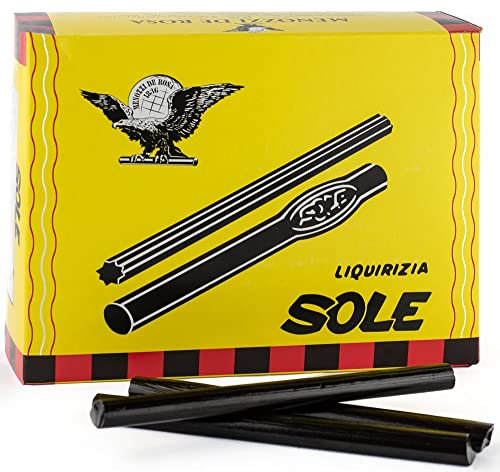 Italian Liquorice Hard Sticks - 62 Count (Pack of 1)