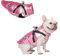 Hundemantel Warme Jacke Weste für kleine mittelgroße Hunde Wintermantel Wärme Hundewestengeschirr Reflektierende Hundejacke Wasserdicht - Hundemantel mit Geschirr (M, Rosa)