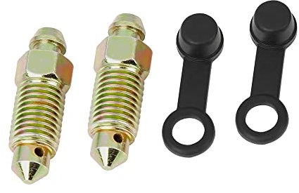 A ABSOPRO Moto M10x1.25mm Banjo Boulon Purge Vis avec Bouchon (Ensemble de 2)