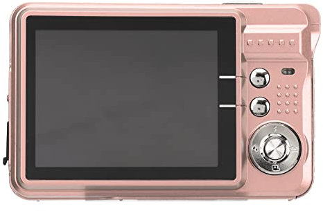 Compact Camera, Rechargeable 4K Anti-shake Digital Camera for Shooting (Pink)