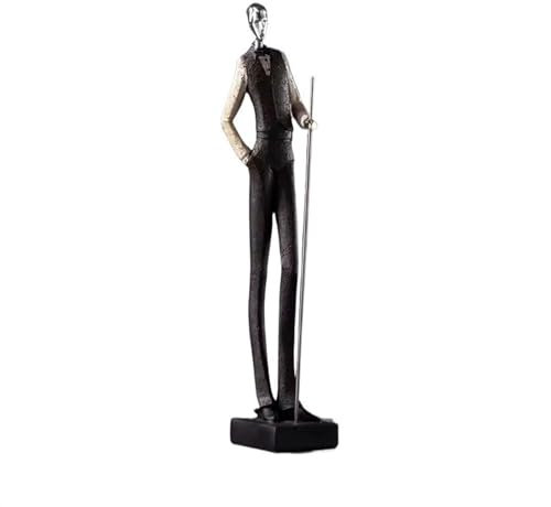 BinOxy Skulptur Deko Einfache Moderne Billard-Sportfiguren, Ornamente, Event-Souvenir, Geschenk, Auszeichnungen, Weinkühler, Bücherregal-Dekoration Statue Deko (Size : A)