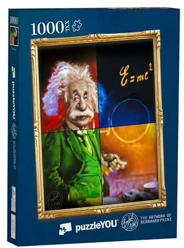 Puzzle 1000 Teile XXL „Albert Einstein“ – aus der Puzzle-Kollektion Gemälde, Künstler, Fotokunst, Kunstwerke, Illustrationen