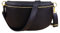 Blade Gold Bauchtasche Damen Echtleder, stylische Gürteltasche Damen mit 2 gemusterten und Leder abnehmbaren & verstellbaren Breiten Gürteln, Crossbody Bag Damen (Schwarz Gold-1, Mittel)