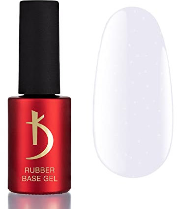 K Professional Rubber Base Gel - Base Coat Pastel Lilac Opal Shimmer -7ml- UV Nagellack - Unterlack - Gel Nägel - Lila Glänzend Nagellack - UV LED