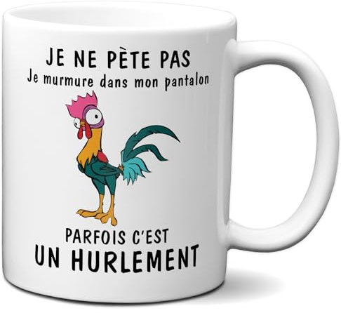 L'Esprit Des Anges Tasse Mug Cadeau Humour Original - Je ne Pète pas - Drole Rigolo Amusant Anniversaire