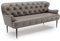CAVADORE 3-Sitzer Küchensofa Amba, Trendige Sitzbank für Küche oder Esszimmer / 193 x 97 x 87 / Hochwertiges Mikrofaser: Graubraun