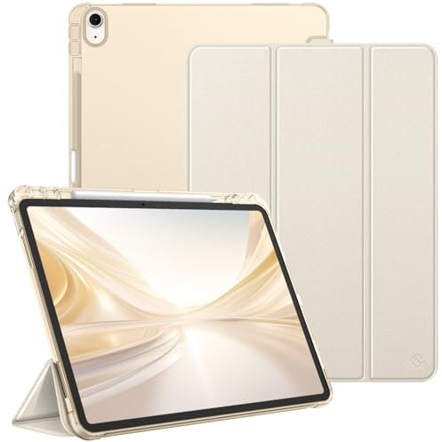 FINTIE Custodia per iPad Air 13 Pollici (M3) 2025 / (M2) 2024 con Portapenne - Sottile Leggero Cover Posteriore Opaca Traslucida Cover in Morbido TPU con Auto Sveglia/Sonno, Galassia