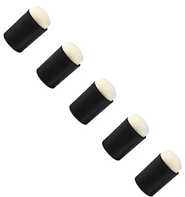 SEWACC 5pcs Finger Sponge Stamp Drawing Sponge Finger Daubers Making Ink Daubers Paint Sponges Foam Sponge Foam Stampers Sponge Painting Finger Painting Kit Painting Sponge Dauber Black