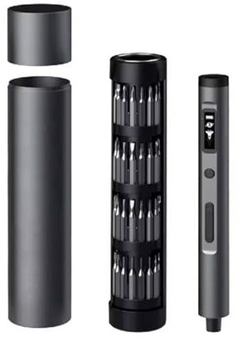 Homtronics 68 in 1 Mini Electric Screwdriver Set, [3 Adjustable Torque] Precision Screwdriver, Cordless Rechargeable Small Electric Screwdriver Set with 60 S2 Bits for Laptop Phone Watch Repair (Grey)
