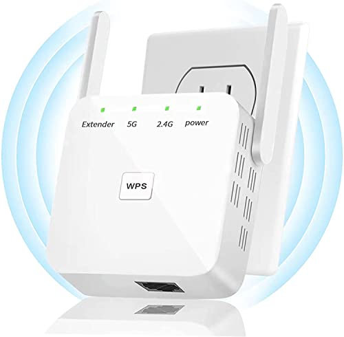 Estensore WiFi, amplificatore WiFi più veloce 2024, estensori WiFi per la casa, ripetitore WiFi Internet che copre fino a 10.000 metri quadrati e oltre 50 dispositivi, colore bianco