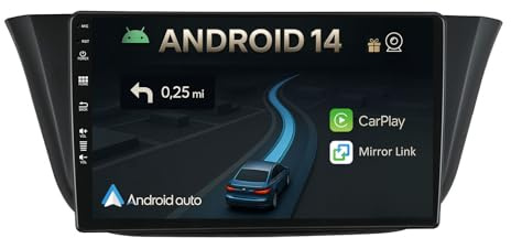 CADLEY Android 14 Autoradio für FIAT Iveco Daily VI 2014-2021-mit Wireless Apple CarPlay|Android Auto|Mirror Link|GPS Navigation|Bluetooth 5.0|WiFi |USB|Navi|FM+Rückfahrkamera