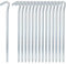 TECHZOCO Piquetas para Tienda De Campaña, Piquetas Camping, Tent Pegs, Tent Stakes, Estacas para Tiendas de Campaña, Acero Galvanizada, Longitud 15 cm, Contiene 10 Unidades