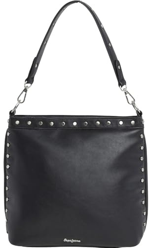 PEPE JEANS Unisex Cassidy Mai Handtasche, schwarz