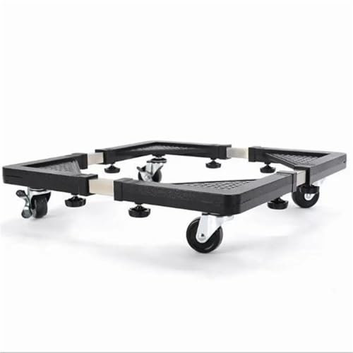 GOXQIT Base móvil for refrigerador, Lavadora de Rodillos, Estante móvil retráctil Reforzado con Ruedas, Soporte de Base for frigorífico de Cocina para Lavadora