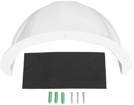 Jiawu Sun Rain Cover for Surveillance Camera, Dome PTZ -Surveillance Camera -sign, Festival Cover, External Protection (White)