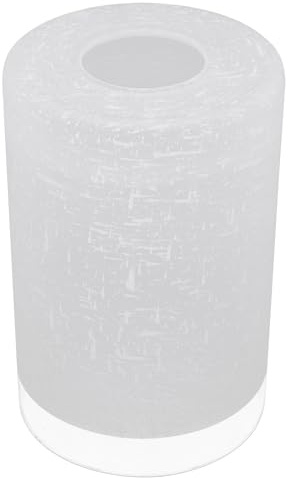 Baluue Zylindrischer Glaslampenschirm Ersatz Lampenschirm aus Glas für Pendelleuchten Kronleuchter Stehlampen Transparent Robustes Glas Kompatibel mit Edison Glühbirnen Lampenzubehör