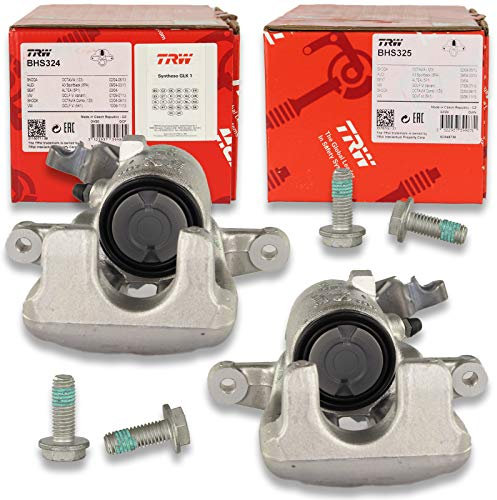 2 TRW Bremsättel hinten links + rechts Bremsattel Kit Bremszangen Set Komplettset Hinterachse // Pfandfrei