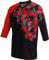 Funkier Herren-Fahrradtrikot Flow S rot/schwarz