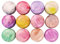 Healifty 12 stücke Mini Metall Leere dosen runde blechdose Vintage weißblech Container für Tee süßigkeiten DIY Kerze Hochzeit Weihnachten Party Favor Geschenke (Macarons)