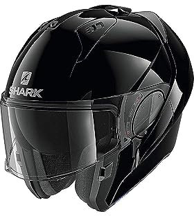 Shark Herren NC Motorrad Helm, Schwarz, L