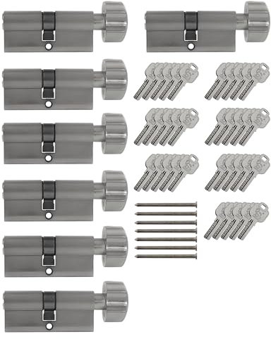 7x Knaufzylinder KD 60 mm 30/30 gleichschließend inkl. 35 Schlüssel