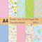 FEPITO 30 Blatt Easter Day Pattern Papier Set A4 Format Dekorpapier für die Kartenherstellung Scrapbook Dekoration, Doppelseite 10 Muster