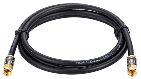 3M Black RG6 Coax Cable Dual Shield Outdoor/Indoor Coaxial BNC Extension Wire For Satellite Dish Cable TV Antenna