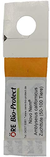 Novo Nem® Ambly. Calif. Raubmilben - 50 Tüten für 50-100 Pflanzen gegen Spinnmilben an Zierpflanzen und Gemüse