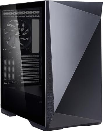 Zalman Z9 Iceberg E-ATX Midi-Tower, Desktop Gehäuse mit Seitenteil aus Tempered Glass, mit Zwei Vorinstallierten 140-mm-Lüftern, Schwarz