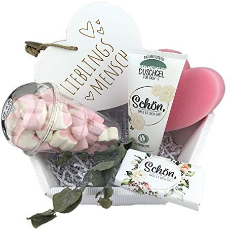 schenken-24 Geschenkbox Schön DASS es Dich gibt Box 07